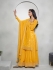 Jacquard chinon sharara suit in Yellow colour 66212
